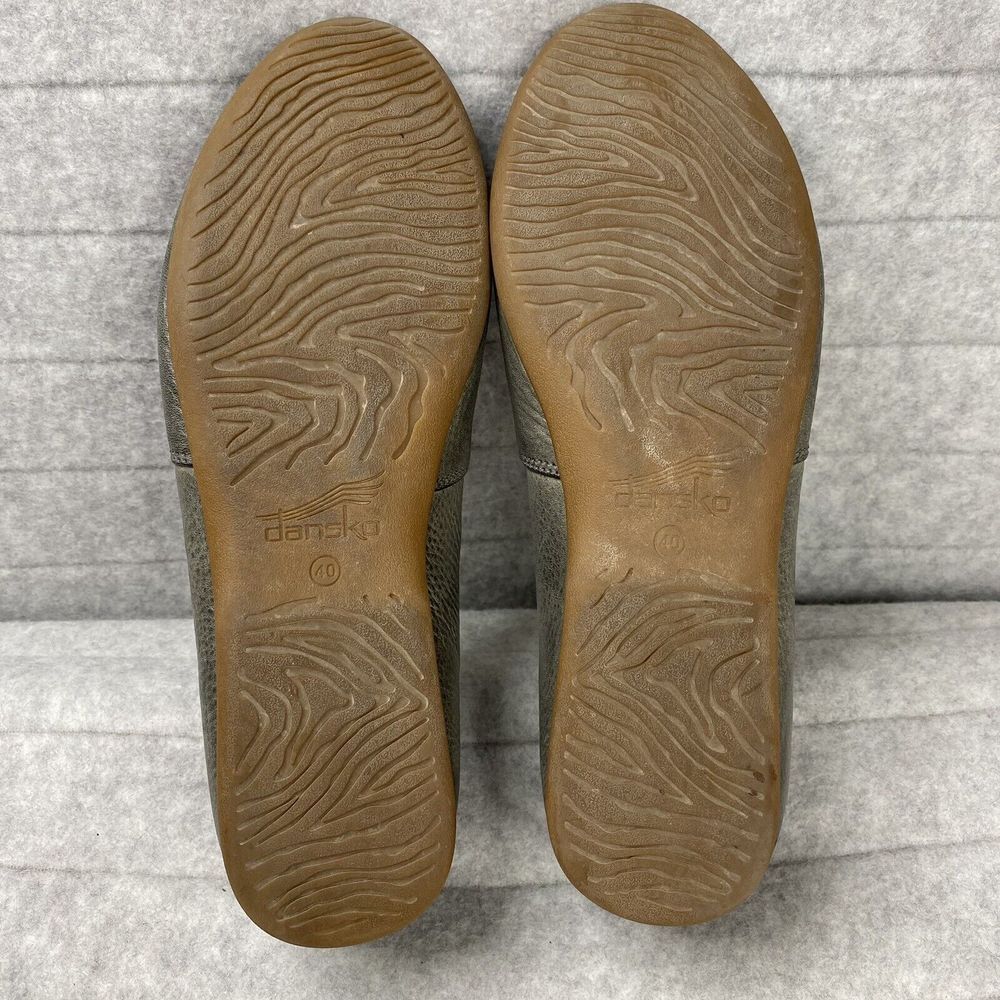 Dansko Gray Leather Flats - Picture 5 of 9
